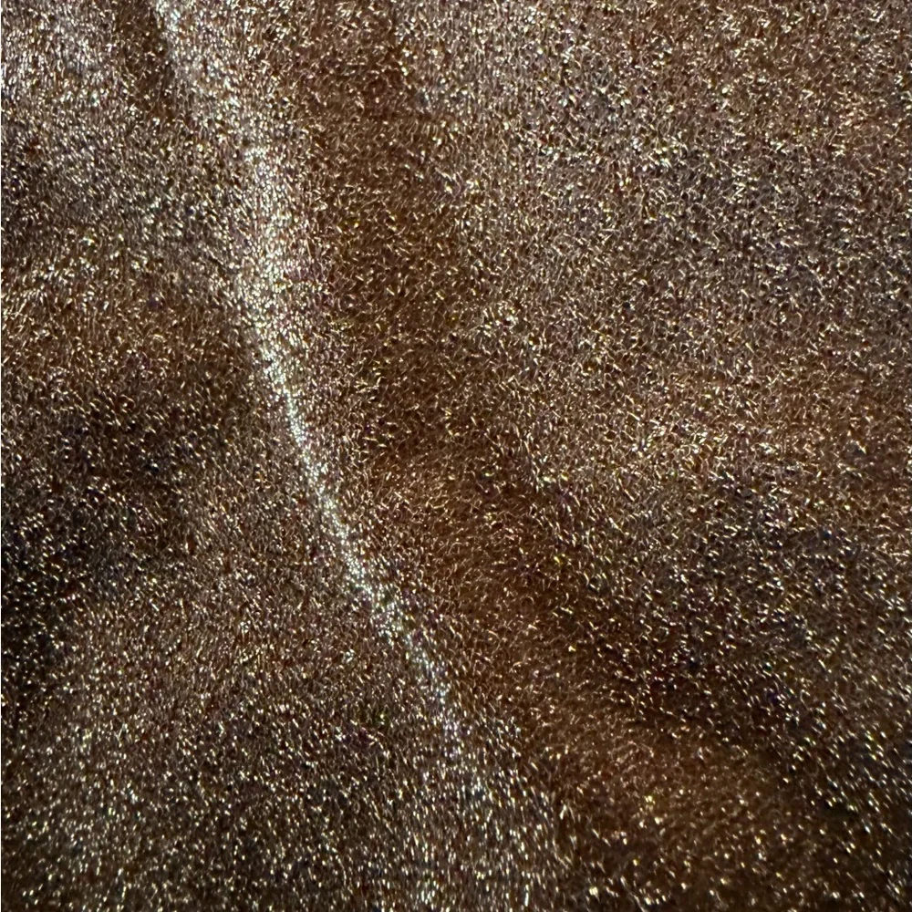 SKIMS Signature Swim Cut-Out Monokini Metallic Glitter Jasper Brown 3X NWT